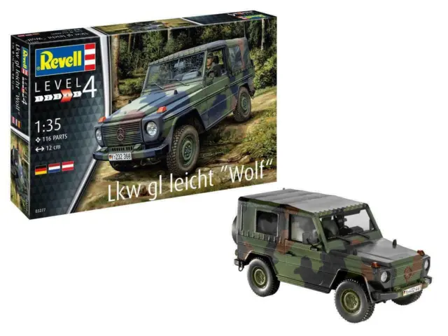 Revell 03277 Mercedes Gl Léger Camion " Wolf " Plastique Collectible 1:3 5 Neuf