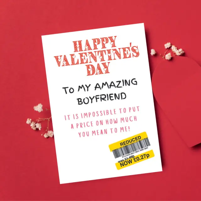 Valentines Day Card For Boyfriend, Funny Valentines Day Card, Valentines Cards