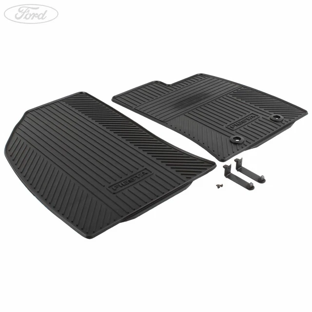 GENUINE FORD FIESTA Mk6 Fusion Front Rubber Contour Floor Mats 2002