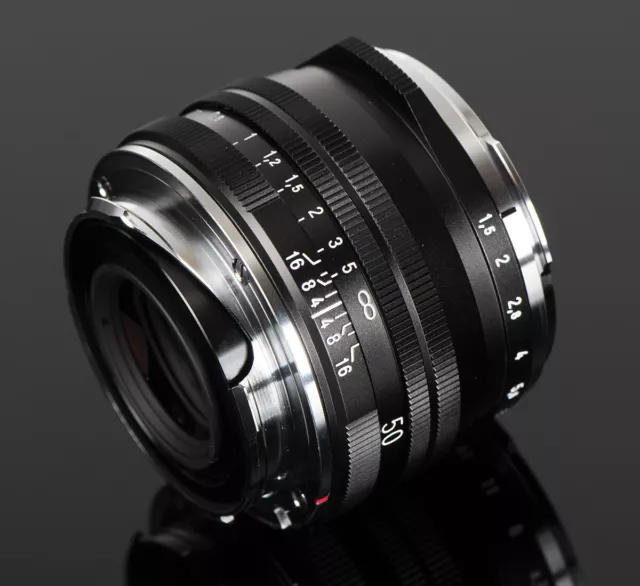 Voigtlander USA WARRANTY 50mm f/1.5 II Black MC Multi Coat Vintage Line Leica M 2