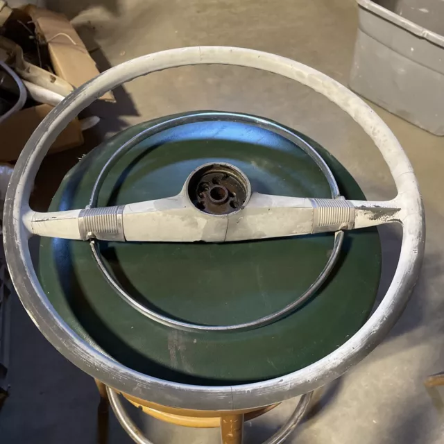 1951 1952 Chevy Deluxe Steering Wheel Horn Ring Original Vintage