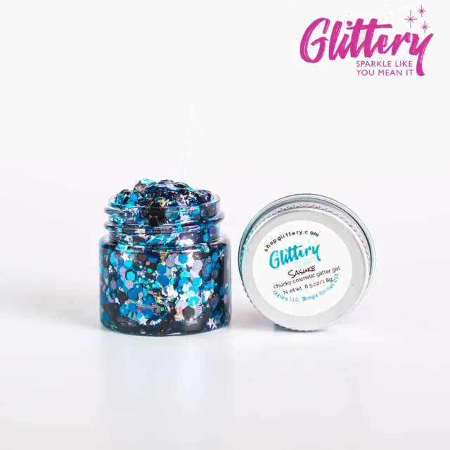 Sasuke -Glittery - Chunky Glitter Gel | Festival Glitter Gel | .65oz