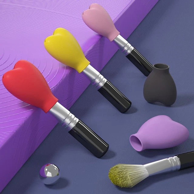 Cepillos de protección contra polvo almacenamiento cepillo maquillaje cubierta protección de guardias
