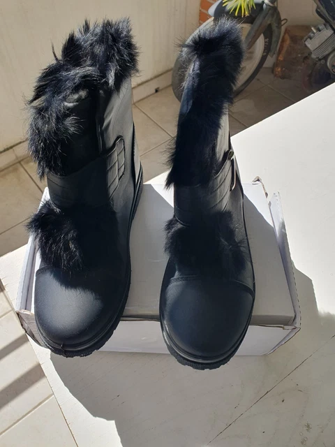 Bottine fourée NOIRE T39 femme