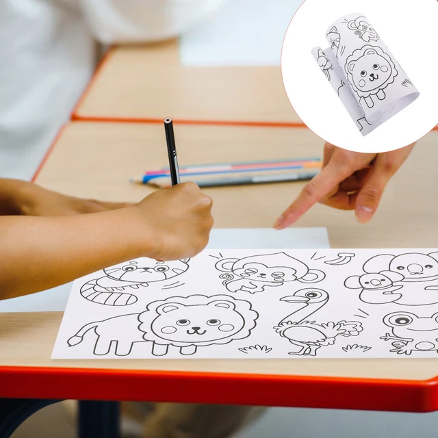 Rollo de papel de graffiti pergamino para niños niños pintar papel de desplazamiento