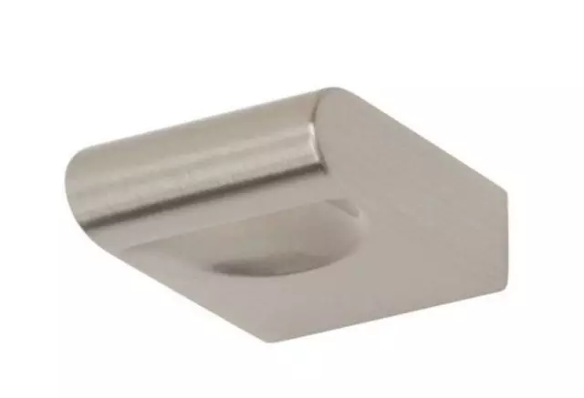 Atlas Homewares A877 Round Rail 1-1/8" Designer Knob In Brushed Nickel, New!