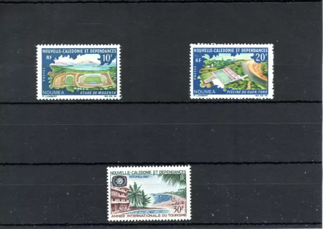 Timbre Nouvelle Caledonie France Colonie 1967 N°337/339 Neuf** Mnh