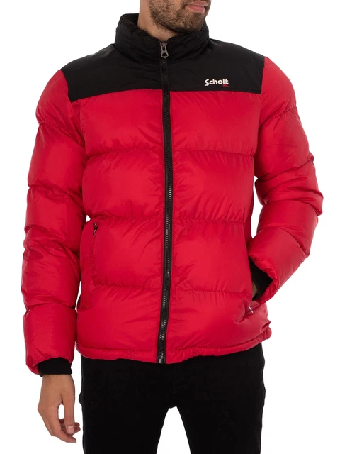 Schott de los hombres Chaqueta acolchada Utah, rojo
