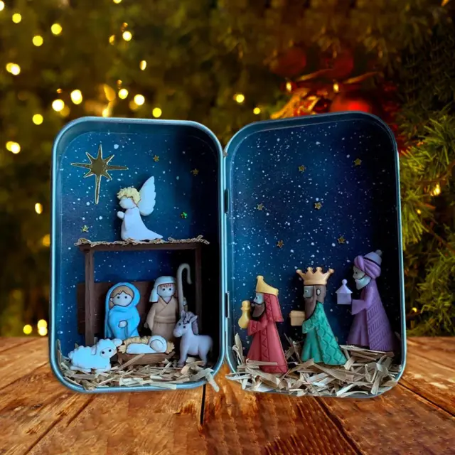 Christmas Nativity Scene Figures Jesus Birth Decoration
