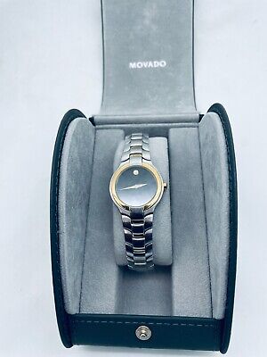 Movado Portico Black Museum Dial Two-Tone Bracelet Men's Watch