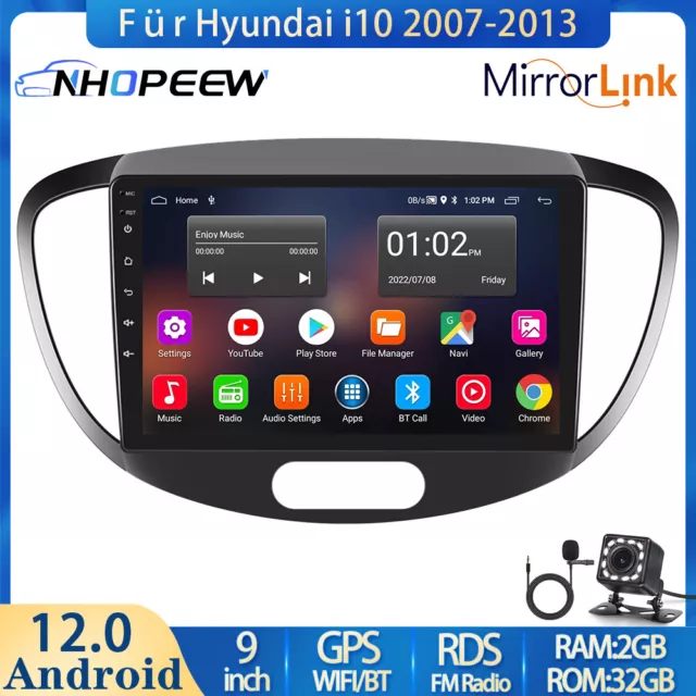 7 Zoll Android 12.0 HD Touchscreen Radio Head Unit für 2007-2012