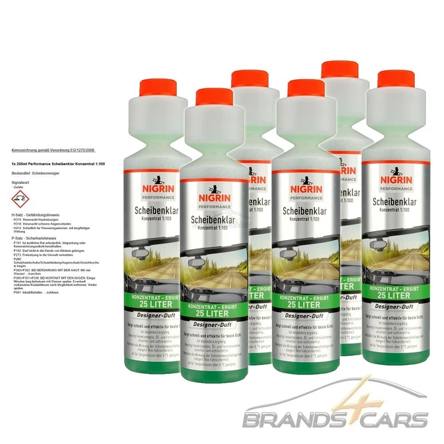 6x250ml NIGRIN PERFORMANCE CONCENTRATO CHIARO DISCO 1:100 DETERGENTE DISCO ADDITIVO