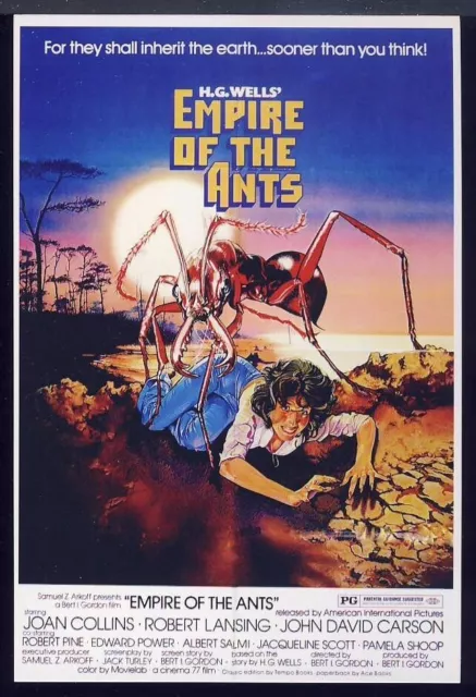 Retro POSTCARD Classic Cult Horror Film Movie: Empire of the Ants, HG Wells