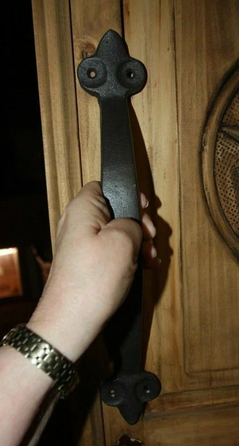 Large Door Pull 15 1/2 inch Hand-Forged Steel, Heavy Duty - HW-39 3