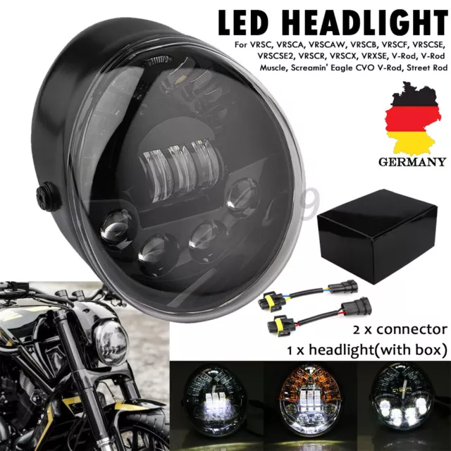 DOT 70W LED Scheinwerfer Fern-Abblendlicht Nebelleuchte Blinker Für Harley V-Rod