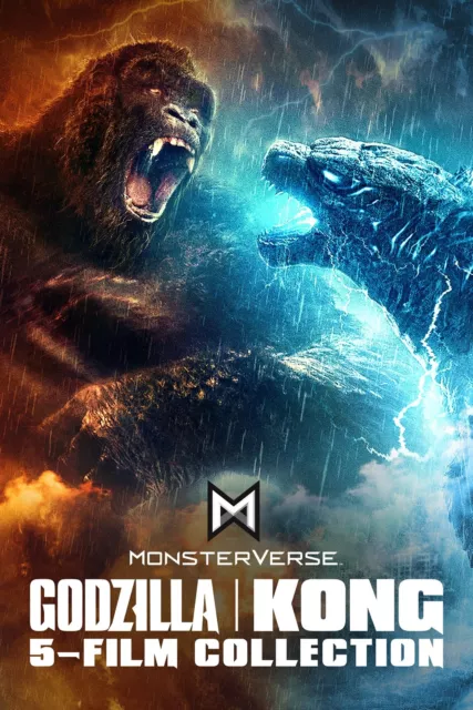 Godzilla / Kong Monsterverse 5-Film Collection DVD  NEW