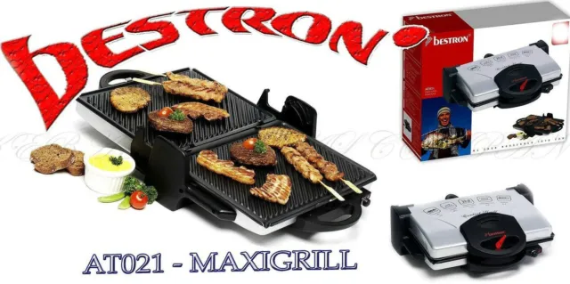 Bestron AT021 Elektro XXL Maxi Party Diätgrill Sandwichmacker Grillplatte K2