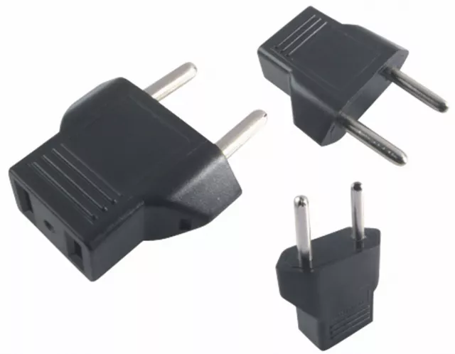 Reiseadapter EU DE auf USA Amerika 2pin Steckdose Reisestecker 6A Adapter Strom