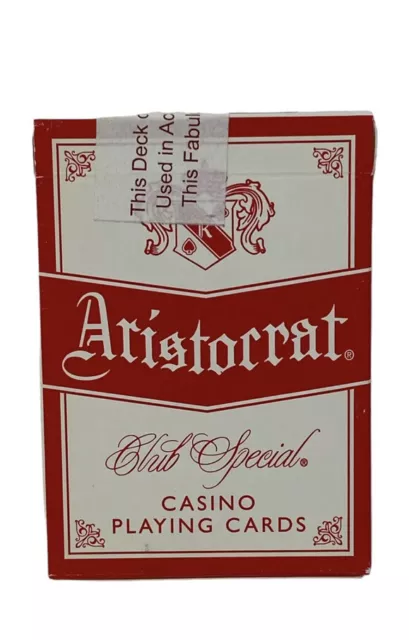 Aristocrat Club Special Playing Cards - Harrahs Las Vegas Casino Played Green