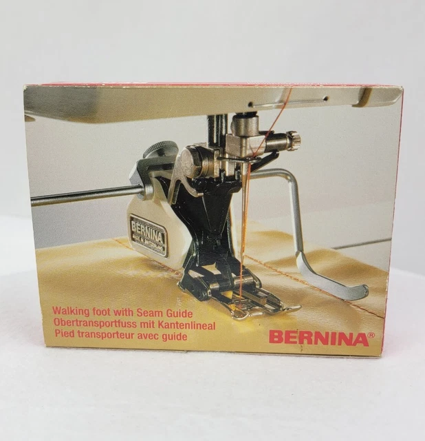 VINTAGE UNUSED BERNINA Walking Foot With Seam Guide Original Box 006
