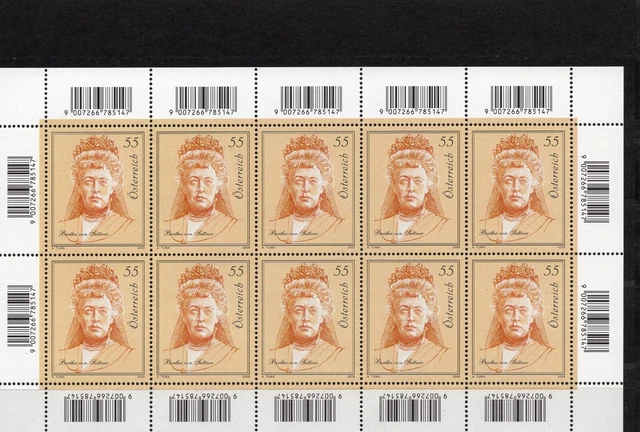 Österreich Kleinbogen aus  Jahr 2009 , Michel Nr.2827  postfrisch