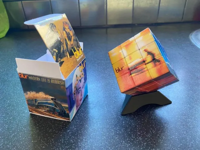 Blur Rubik's Cube, presentation box and display plinth.... Gift Idea?  13