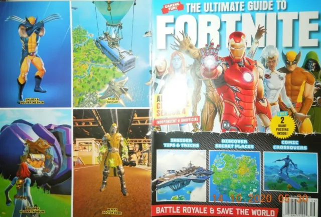 FORTNITE ultimate guide CHAPTER 2 SEASON 4 2 giant posters BATTLE ROYALE