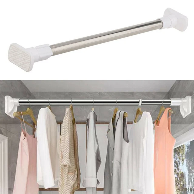 Barra de ducha telescópica 110-120 cm cortina de ducha barra abrazadera extensible sin taladrar