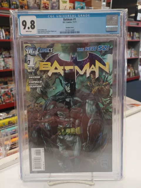 BATMAN #1 Variant (DC Comics, 2011) CGC Graded 9.8 ~New 52 ~ White Pages