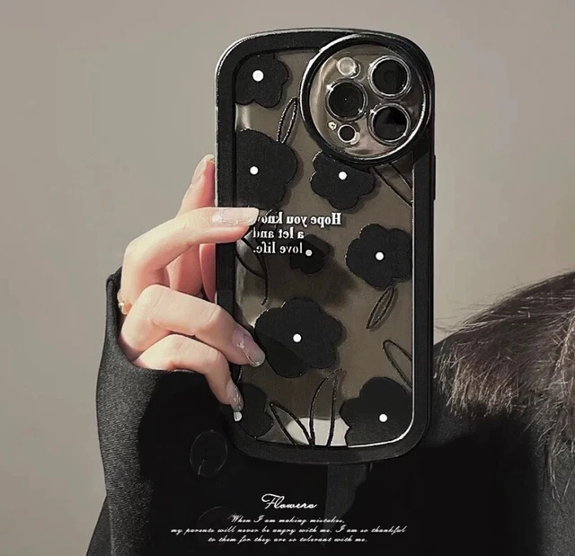 coque de téléphone de luxe à fleurs 