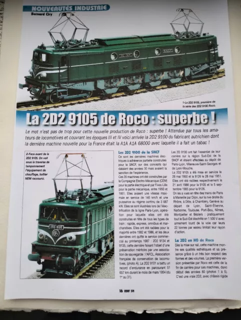 Superbe Locomotive Electrique Roco 2D2 3 Rails Ref 68470