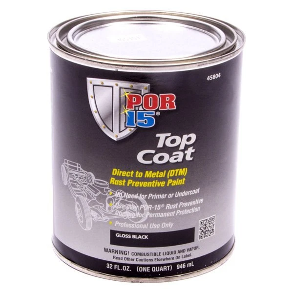 POR-15 45804 1 qt Gloss Black Spray-On Rust Preventive Paint