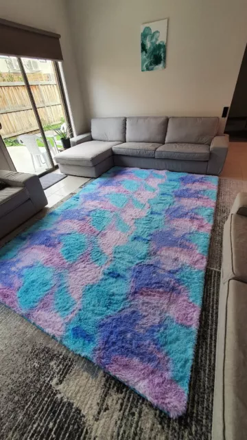 Extra Large Rug Fluffy Area Carpet Shaggy Soft Large Mat 2x3m 200x300cm Unicorn