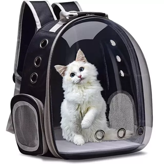 Astronaut Window Dog Cat Pet Travel Bag Carrier Breathable Transparent Backpack