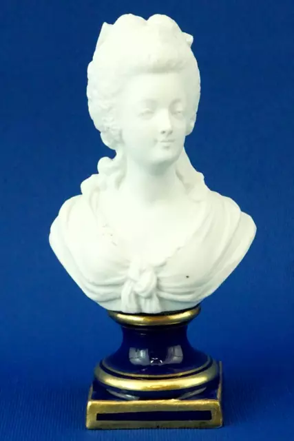 Sèvres Sculpture Buste Biscuit Reine Marie Antoinette France 1700 XVIII Rococo
