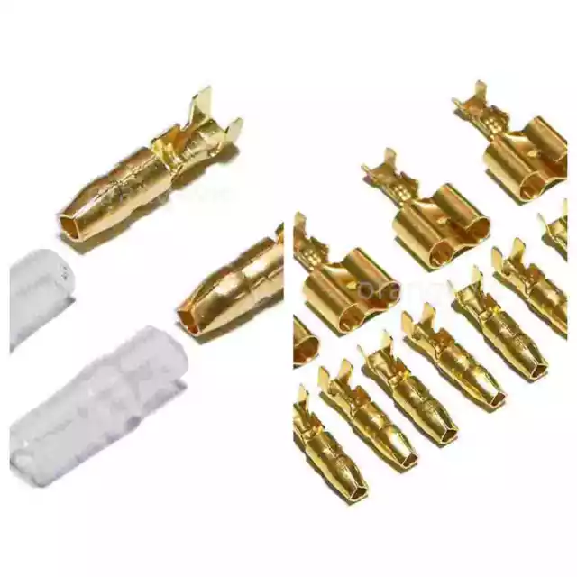 10/20/50 Sets Male Female Wire Crimp Connectors 4.0mm Bullet Terminal Kit