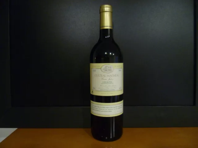 1 bouteille de Bordeaux Graves blanc Chateau Magneau 2000 - Idéal Cadeau 22 ans