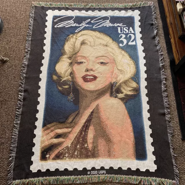 Alfombra de colección con estampillas de Marilyn Monroe 2000 USPS tapiz de manta