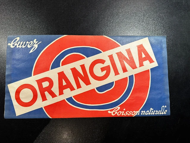 Chapeau Publicitaire Orangina Tour De France – Vintage Papier, Années 60, France