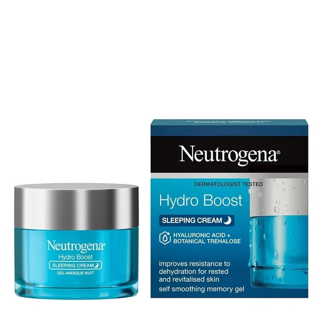 NEUTROGENA HYDRO BOOST Sleeping Cream Moisturiser For All Skin Types 50ml
