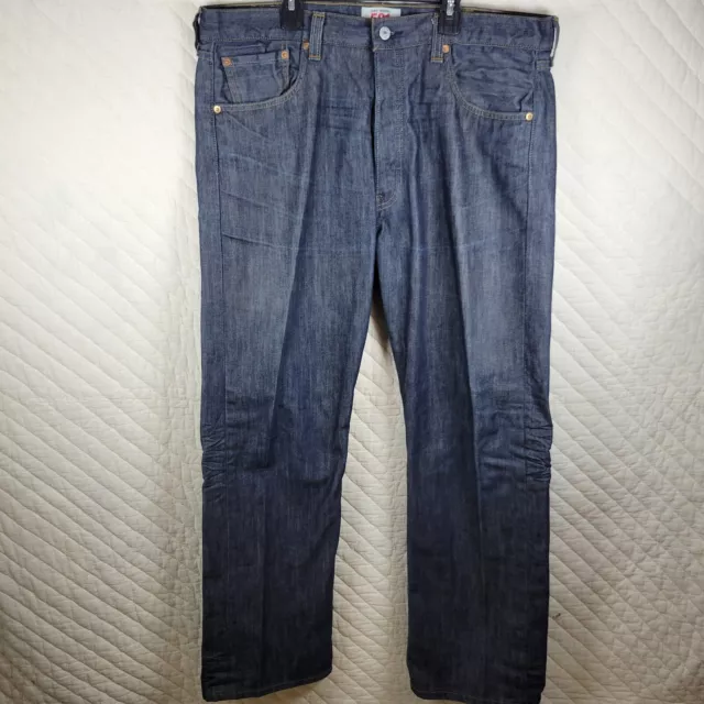 Levis 501 XX Mens 38 Jeans Straight Leg Blue Denim Button Fly Red Tab 38x30