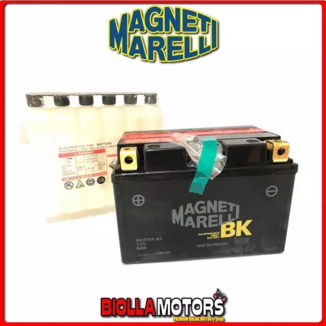 Ytx9-Bs Batteria Magneti Marelli 12V 8Ah Honda Ntv600 600 1989- Motr9-Bs Ytx9Bs