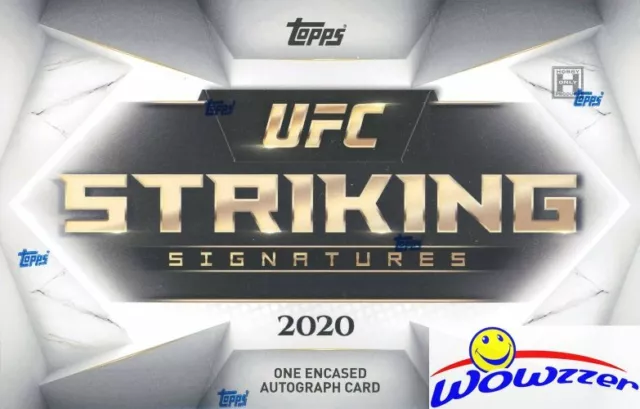 2020 Topps UFC Striking Signatures Factory Sealed HOBBY BOX-Encased AUTOGRAPH!