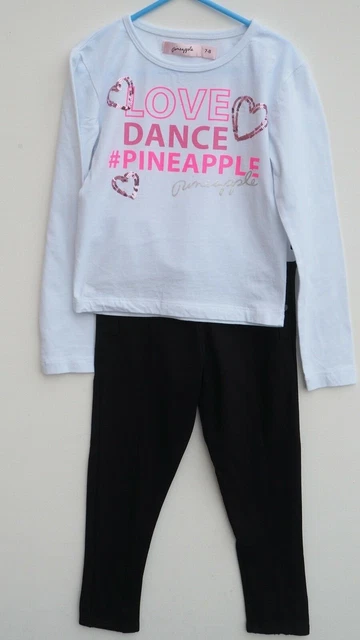Fabulous Bundle 2 Piece PINEAPPLE Dance LS Top and NEXT Leggings/Trousers age 7