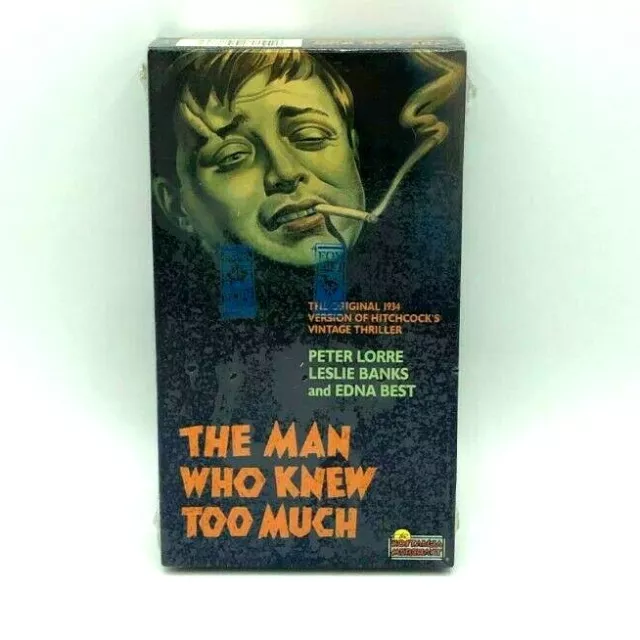 THE MAN WHO Knew Too Much VHS New/Sealed (Alfred Hitchcocks) 5.40