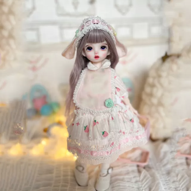 1/6 BJD Doll 30cm Female Girls Movable Jointed Body Dolls with Clothes Outfits