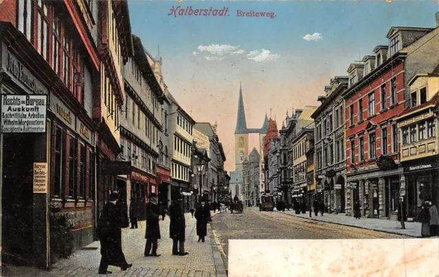 AK Postkarte Halberstadt Breiteweg Sachsen Anhalt