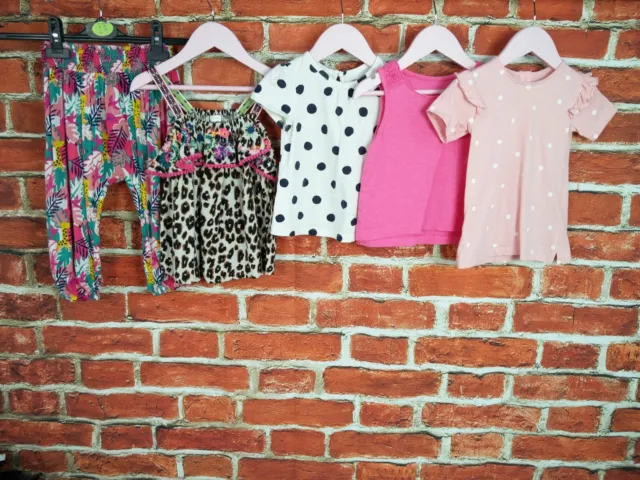Baby Girl Bundle Age 18-24 Months M&S Next Gap Etc Summer Trouser Tops Tees 92Cm
