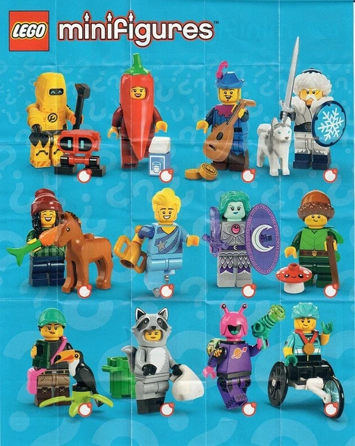 LEGO MINIFIGURE MONSTERS Series 14 - check list, check sheet, tick list ...