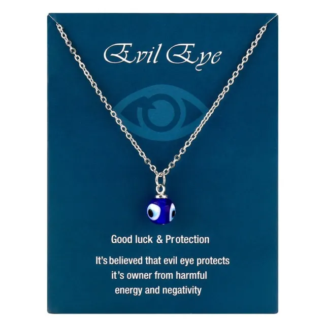 Lucky Blue Evil Eye Beads Pendant Necklace Women Men Turkish Amulet Jewelry Gift